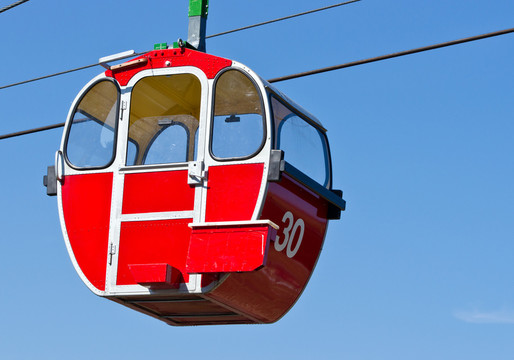 紅seilbahn gondel
