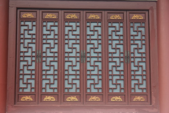 中式古典建筑門窗高清圖