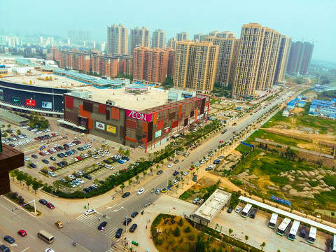 高樓建筑俯視攝影