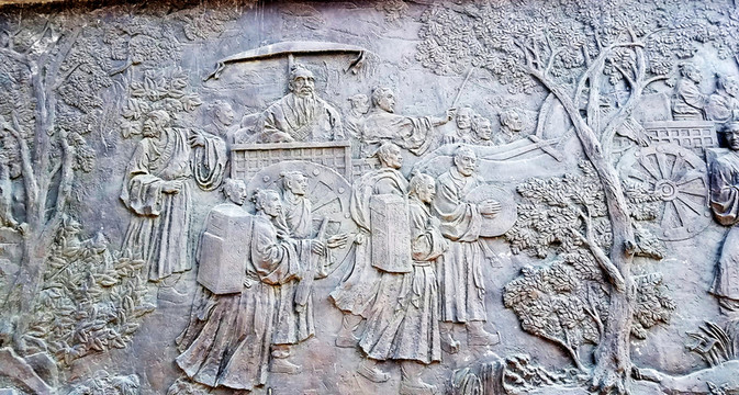 長(zhǎng)春文廟 孔子雕塑