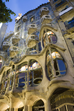 巴塞羅那 - 高迪的casa batllo