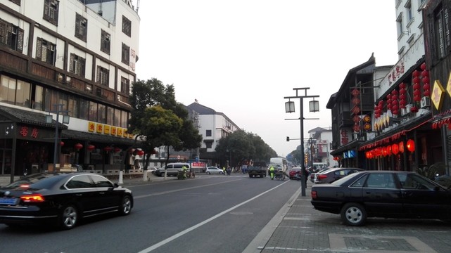 無錫靈山景區(qū)外的歷史街區(qū)
