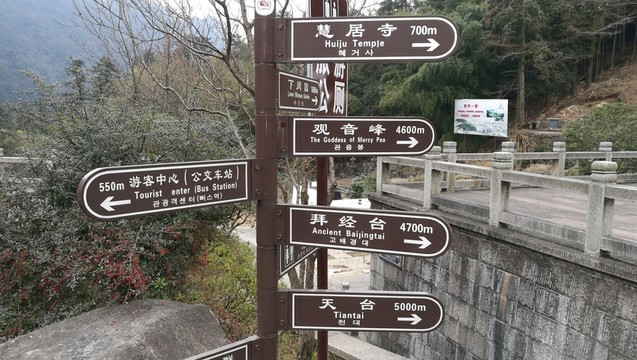 景區(qū)指示牌
