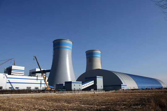 建設(shè)中的沈東熱電廠