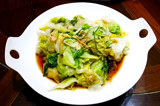 白灼生菜