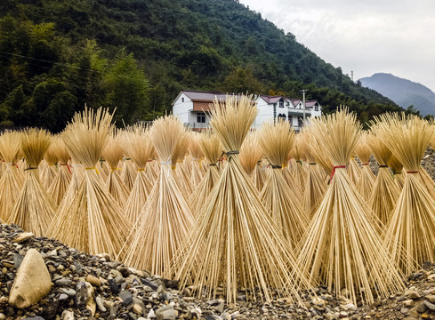 竹絲加工