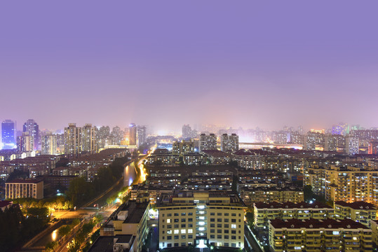 上海普陀區(qū)夜景風(fēng)光
