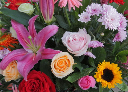 百合玫瑰鮮花