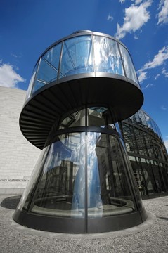 德國歷史博物館在柏林與玻璃建筑
