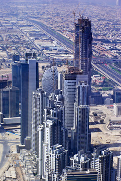 從迪拜的burj khalifa視圖