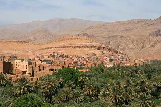 在dades谷摩洛哥teneghir