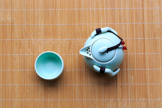 快客杯 手抓壺 汝窯瓷器