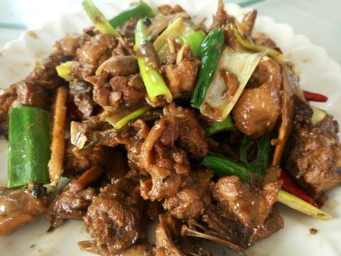 粉皮雞 炒雞