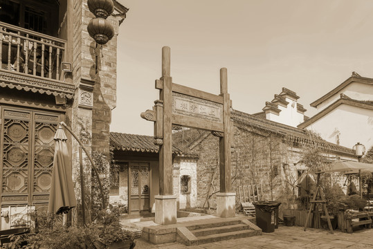南京夫子廟秦淮河老照片