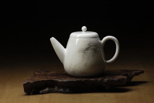 茶道用裂紋釉功夫茶茶壺