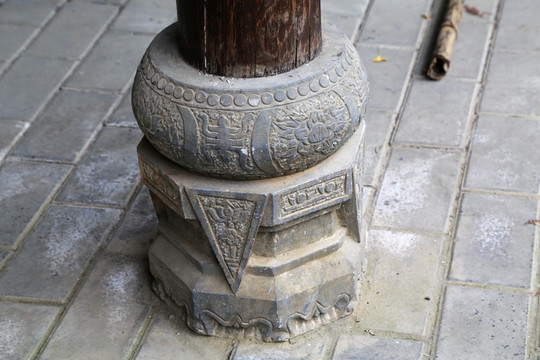 唐觀音禪寺古建柱礎(chǔ) 柱礎(chǔ) 柱子