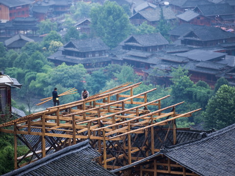 木屋建造