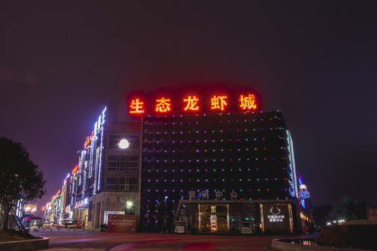 潛江生態(tài)龍蝦城夜景