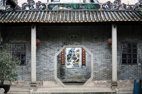 回廊 走廊 簡氏宗祠 祠堂