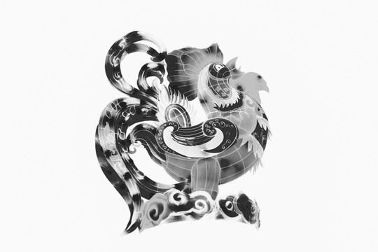 酉雞 金雞造型 水墨畫意金雞圖