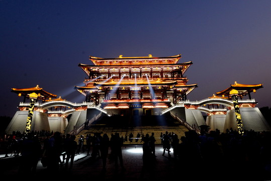 大唐芙蓉園紫云樓夜景
