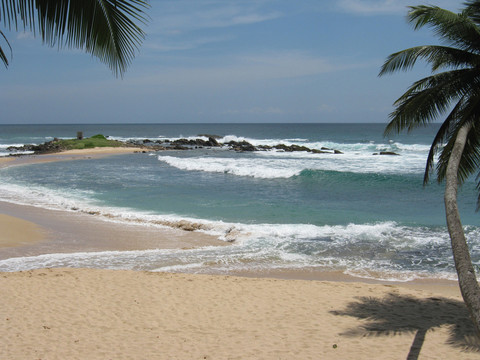斯里蘭卡在印度洋海灘在tangalle