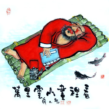 禪意水墨人物畫