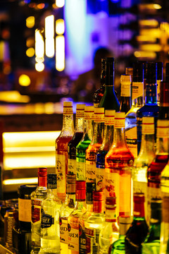 超高清酒吧客棧酒架酒柜洋酒啤酒