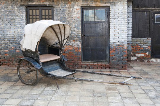 舊社會 人力車