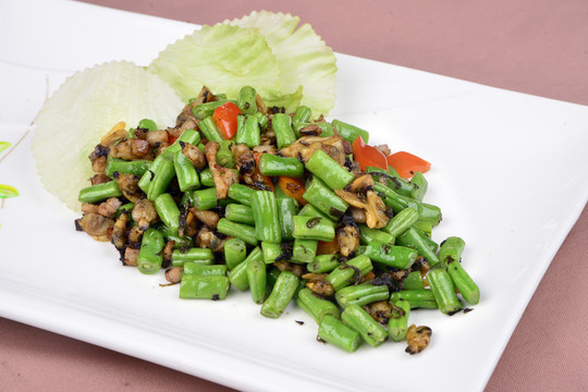 欖菜肉碎四季豆花甲肉