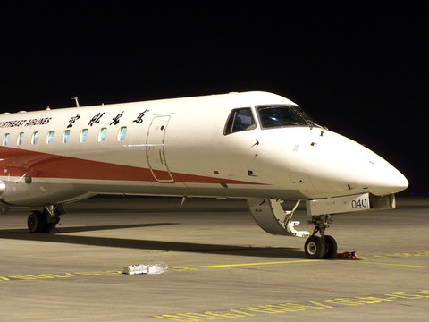 東北航空 飛機(jī) 夜景