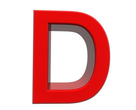 英語字母表中的第四個字母