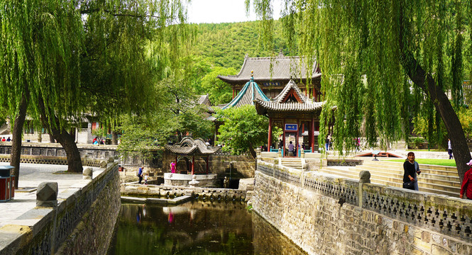 晉祠景區(qū)風(fēng)光