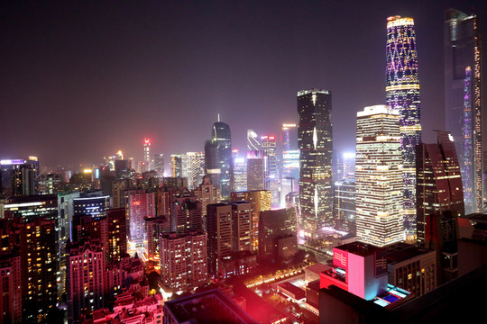 廣州珠江新城夜景