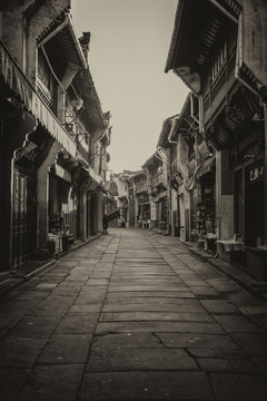 屯溪老街徽派建筑老照片