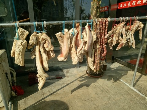 曬臘肉