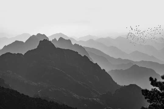 遠山水墨