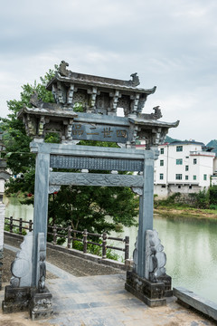 昌溪古村周氏宗祠牌坊
