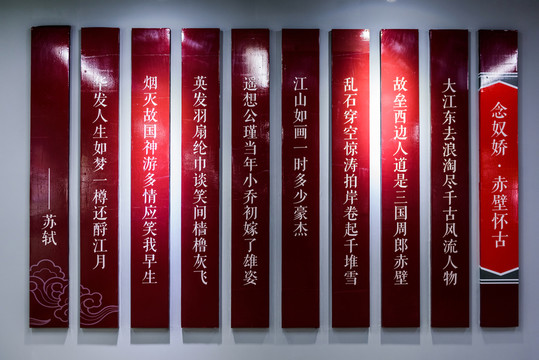蘇軾詩詞裝飾墻