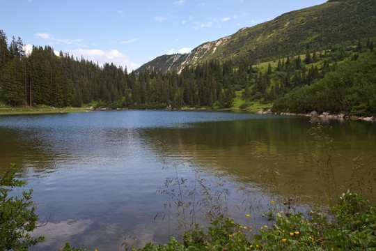 在mangfallgebirge（巴伐利亞阿爾卑斯山）