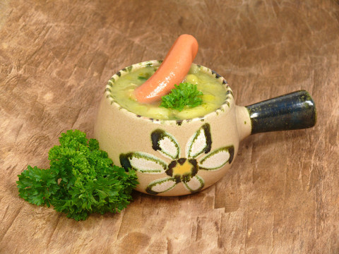 豌豆湯配香腸