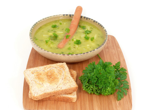 新鮮豌豆湯香腸存款