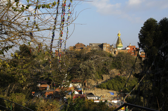 寺廟swayambhu，加德滿都