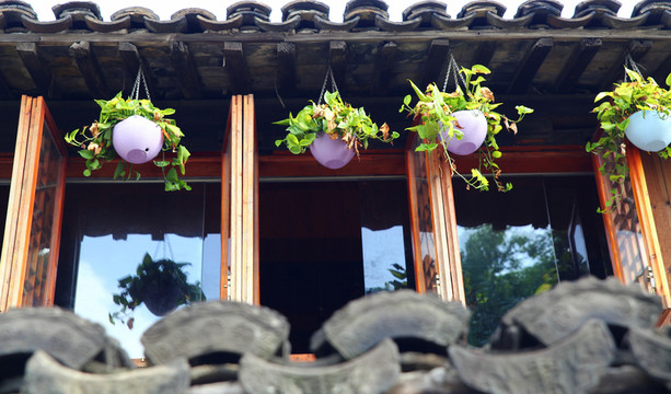 西塘古鎮(zhèn)老屋窗戶(hù)
