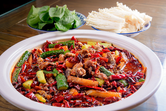 麻辣大盤雞