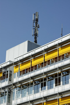 與mobilfunkmast hochhaus