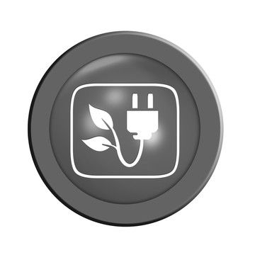 綠色電源按鈕