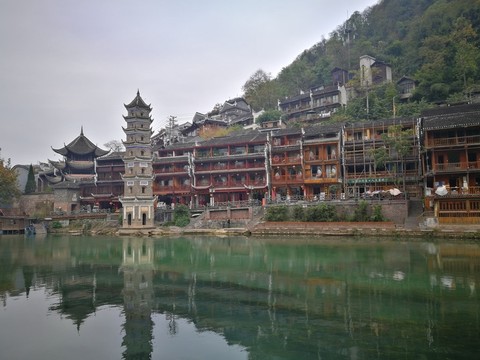 鳳凰古城萬名塔景觀