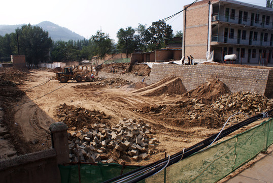 建筑工地 石頭