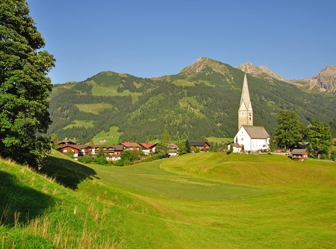 在kleinwalsertal度假村mittelberg